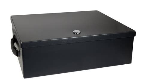 small metal strong box|steel fireproof deed box.